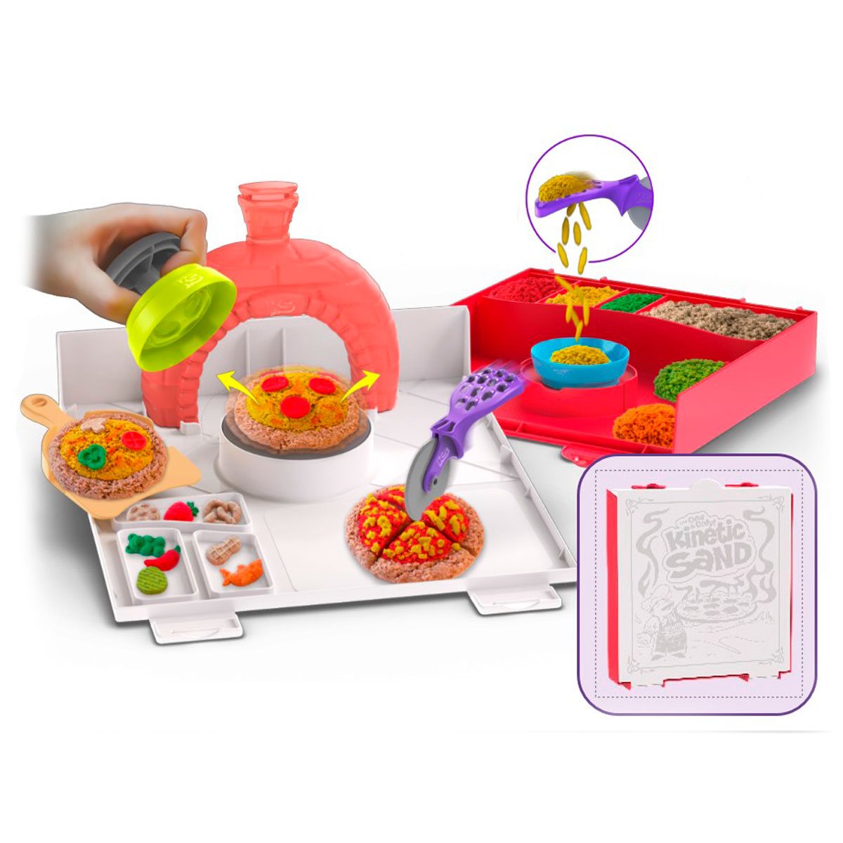 Pack Arma Tu Pizza Arena Magica Kinetic Sand